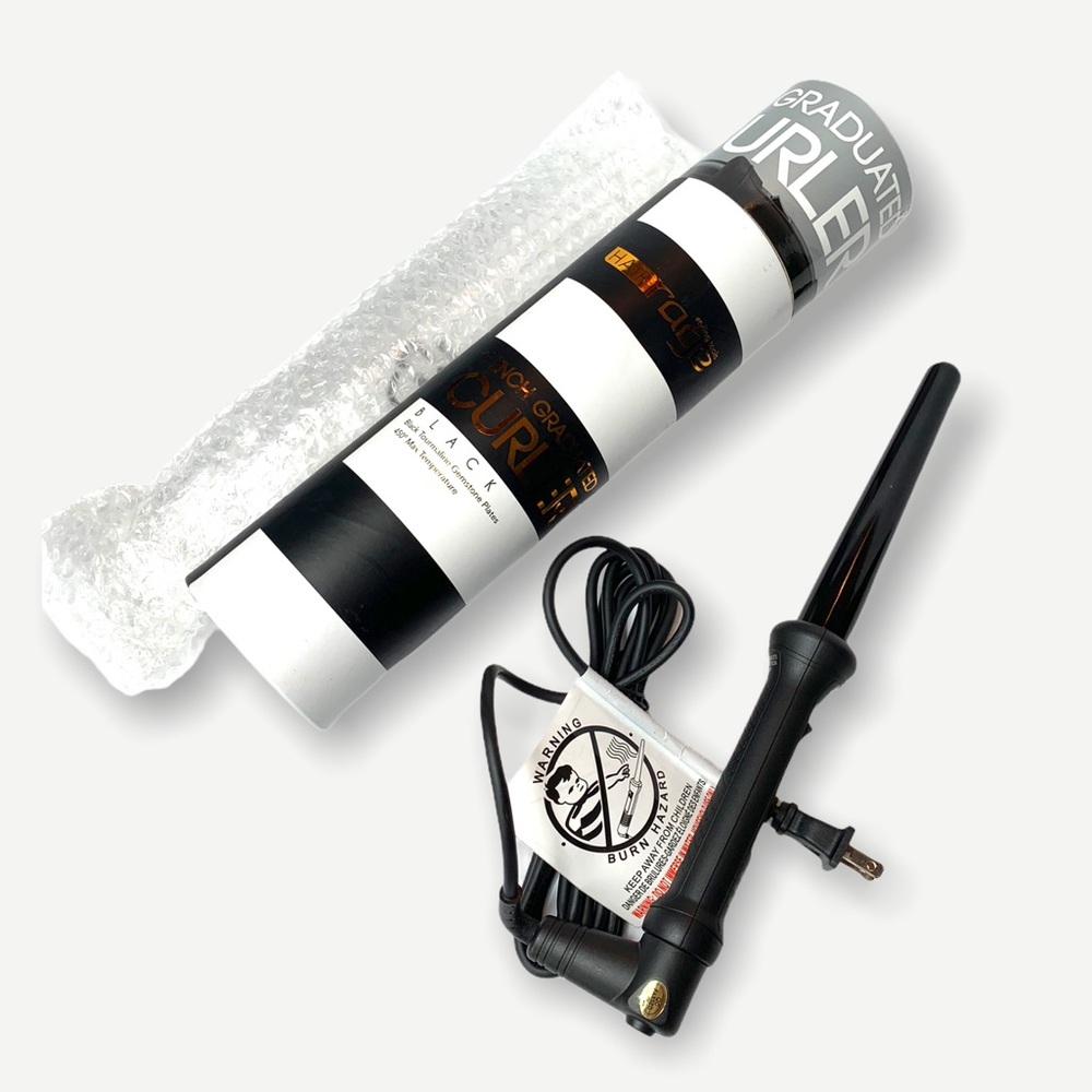 Hair Range 1 in. Graduated Curler Wand
